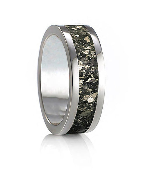 Sterling Silver Ash Ring (Wide)